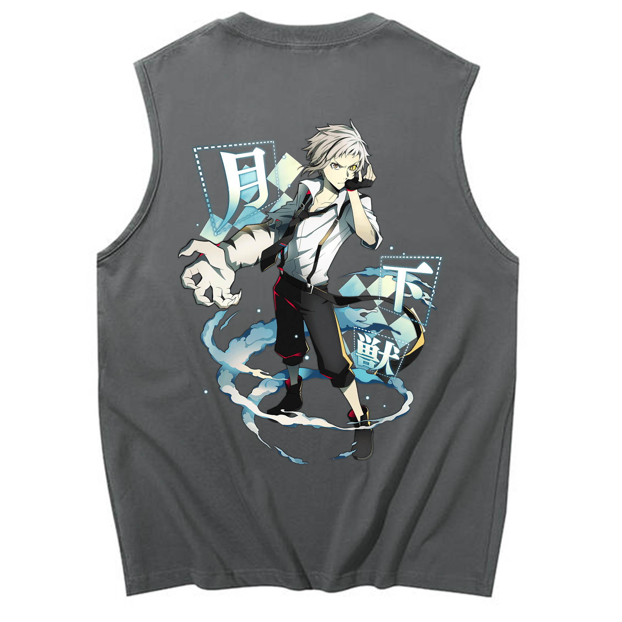 （画像用） 文豪ストレイドッグス Bungo Stray Dogs コットン100％タンクトップ（背面プリント）